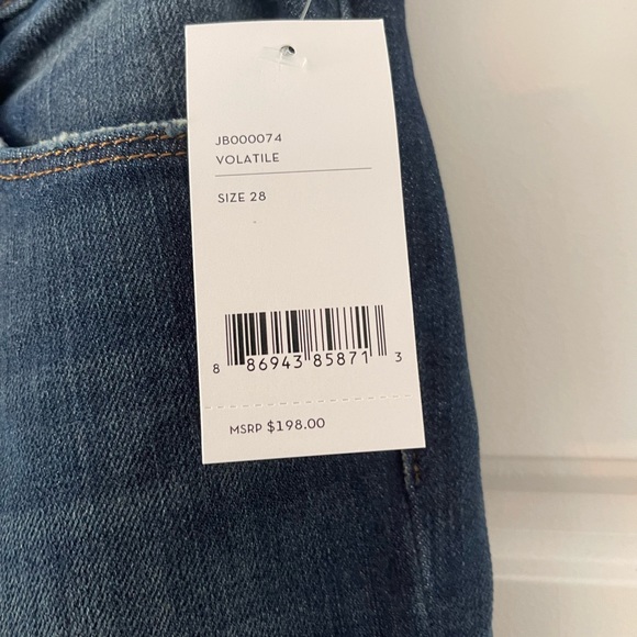 Brand New J Brand Alana High-Rise Crop in Volatile Size 28 - Picture 3 of 5